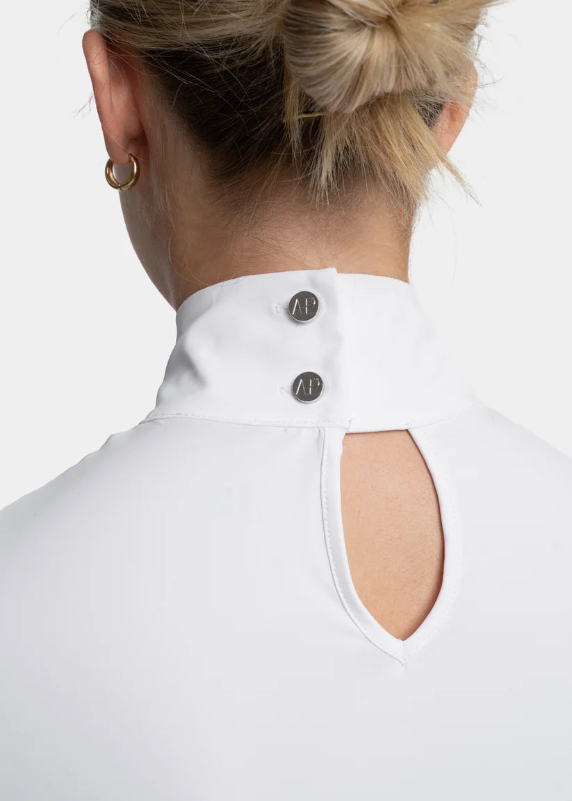 Blusa de prova Astra manga de tule